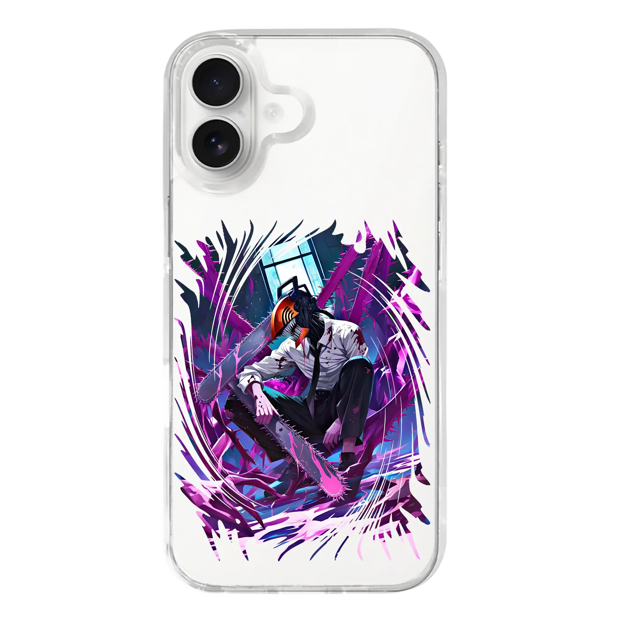 チェンソーマン グッズ,デンジ - iPhone 17シリーズ 透明スマホケース – 薄型・耐衝撃・精密フィット保護カバー